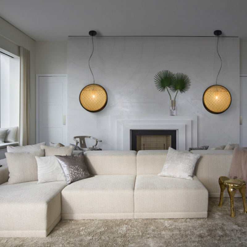 Nordic Solid Wood Ball Chandelier