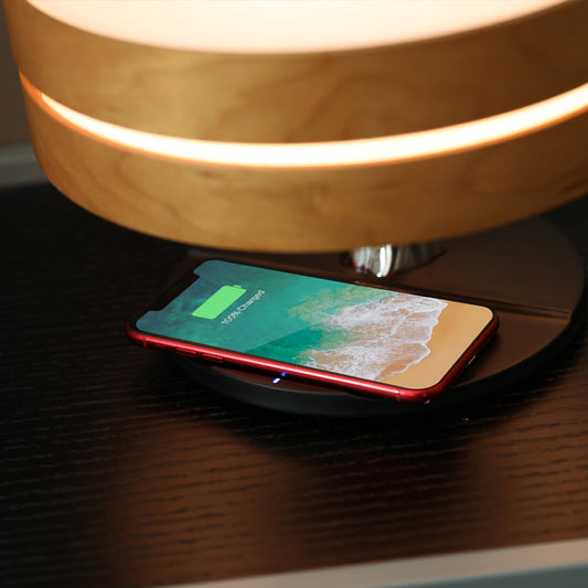 Smart LED Bedside Lamp with Bluetooth Speaker