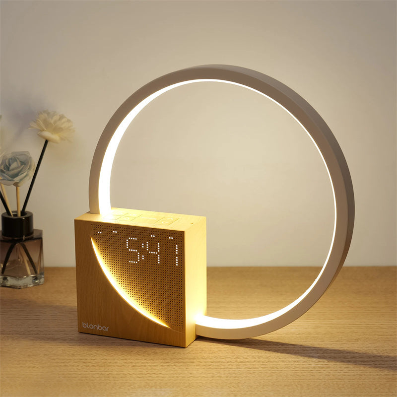 Touch Bedside Lamp – Alarm Clock, Natural Sounds & Dimmable